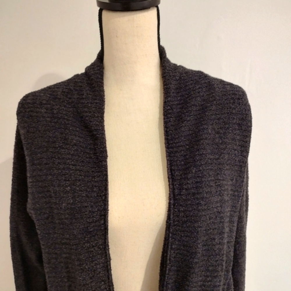 Barefoot Dreams CozyChic Lite Circle Cardigan Gray Size M - Picture 9 of 11